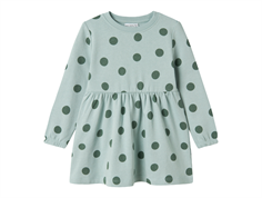 Name It gray mist big dots sweat dress